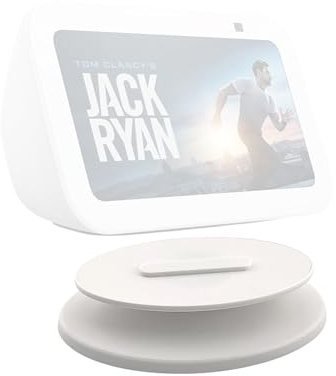 Sintron Smart Display Verstellbarer Ständer für Shᴏw 5 & 8 (1. & 2. Gen), Magnetische Ständer Halterung, mit 360-Grad-Drehung, Neigefunktion & Rutschfester Basis, Kompatibel mit iPhone Modell (Weiß)