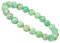 ELEDORO Echtes Edelstein Perlen Armband, Apfel Variscit 8mm Stretch, Grün, Damen Schmuck