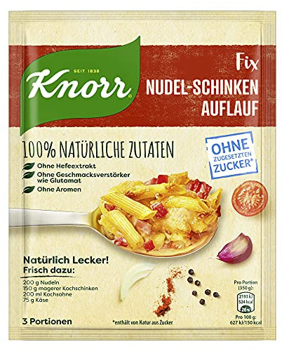 Knorr Knorr Fix Würzmischung Nudel-Schinken Auflauf leckeres Ofengericht 100% natürliche Zutaten ohne zugesetzten Zucker*