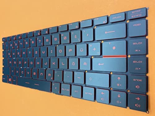 T-ProTek DEUTSCHE-Tastatur Keyboard kompatibel für MSI GF63 Thin 10SCXR-426