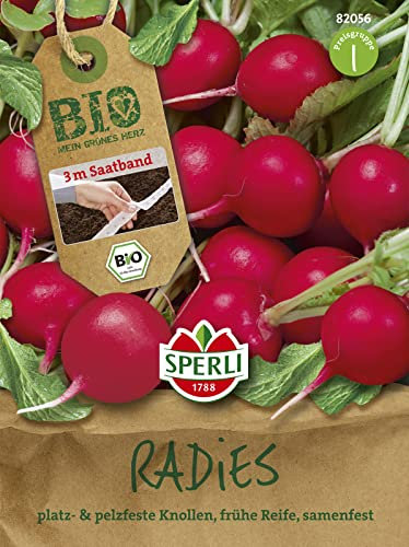 82056 Sperli BIO Radieschen Saatband | Celesta | BIO Radieschen Samen Saatband Radieschen | Radischensaamen Saatband