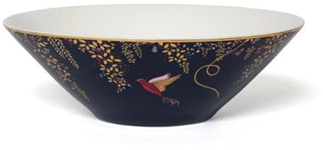 Sara Miller Chelsea Collection Navy Medium Salad Bowl Boxed for Portmeirion