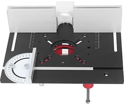 Piastra per Fresatrice da Banco per la Lavorazione del Legno, Diametro 63,8-65 Mm Robusto Sollevatore per Router Lega di Alluminio Acciaio Inossidabile Scala Chiara Gamma di Sollevamento 0-47 Mm per