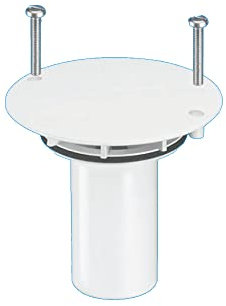 Mcalpine TSGWCOVER+TUBE White Plastic Cover Plate and Insert Tube for Gully