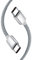 Galaxy Z Flip 7 FE/Z Fold 7 / Z Fold 6 / Z Flip 6 Charger Cable Nylon Braided 1M Charger Lead USB C to USB C Charging Cable for Samsung Galaxy Z Flip 5 6 / Z Fold 6 5 (SILVER)