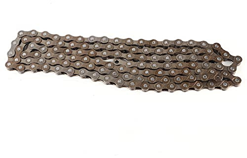 Fahrradketten, Fahrradkette, 7-Gang-Kette, 116-Gänge-Fahrradkette, universelle Fahrradkette, hochfeste Ein-Gang-Kettenschaltung (braun)