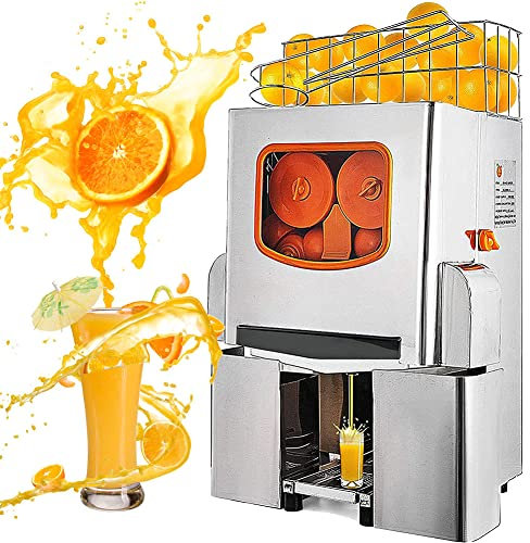Macchina Commerciale, Spremiagrumi Automatico, Estrattore di Succo d'Arancia Commerciale a Masticazione Lenta da 120 W 20 Pezzi/Min, Distributore di Bevande per Succo d'Arancia, AG