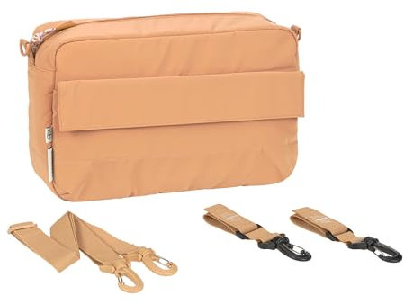 Lässig Bébé Organisateur de poussette Sac à bandoulière Sac pour poussette avec fixation pour poussette/Casual Buggy Organizer camel