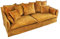 Riess Ambiente Großes 3er Sofa Heaven 200cm senfgelb Samt waschbarer Bezug Hussensofa Couch