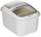 Imtrub Rice Dispenser, 5/10/15kg Fliptop Airtight Rice Storage Container with Clear Lid, Rice and Grain Storage Container, Large Capacity Ricegrain Bucket Dry Food Dispenser for Flour Bean Cerea