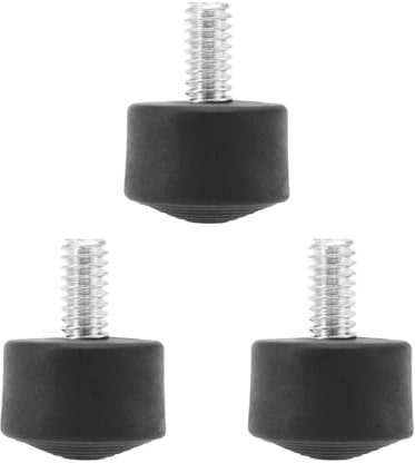 LT Easiyl 3PCS Anti-Slip Rubber Tripod Foot Spikes Compatible with 1/4 Inch Thread Size Monopod Camera Rubber Legs Feet Replacement Parts Black