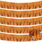5 Stück 3 m orange Fransen Girlande Folie Fransen Girlande Orange Parade Float Fransen Metallic Luftschlangen Lametta Fransen Banner für Geburtstagsparty Dekor Halloween Weihnachtsdekoration (Orange)