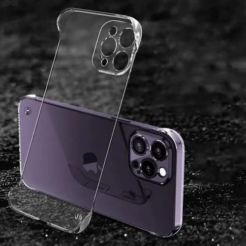 ZSUFCBF Frameless Magnetic Slim Case For iPhone 14 13 12 15 Pro Plus Max X XS Max XR Wireless Charging Hard Back Cover,T,For iPhone 11 Pro