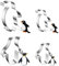 4 Moldes Galletas de Pingüino, Moldes Galletas Acero Inoxidable, Cortador de Galletas de Pingüino, Moldes Galletas Animales, para Repostería y Chocolate Decoración de Tartas