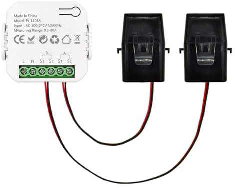 Yominerr Tuya Smart Energy Meter Power Production Consumption Bidirectional Power Monitor 0.2-80A Support APP Control