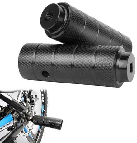 Piquets de Vélo, Bike Pegs, Cale Pied Velo, Pegs Cyclisme, Repose Pieds Vélo, Convient pour Le Montage sur L'essieu Avant ou Arrière d'un Vélo, Convient aux Vélos de Route et aux VTT, 2 Pièces