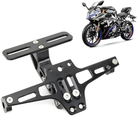 LYNYQ Support de Plaque de Moto pour Suzuki Bandit 600 2004, Réglable Support de Plaque D'Immatriculation Arrière Éliminateur Garde-Boue Accessoire,Normal-D