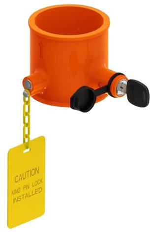 Cerraduras de enganche de remolque con llave igual | Cerradura antirrobo para remolque de rueda | Bloqueo de pin King para una vida móvil segura, de bloqueo de seguridad de remolque resistente