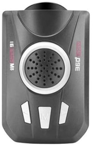 Universal Auto Radar Detektor M8 Volle Band Scannen Auto Radar Akustischer Alarm Warnung Geschwindigkeit Control Detektor(Silver)