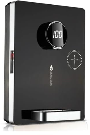 TIEOAXFT 220 Ice and Hot Wall-mounted Pipeline Water Heating Machine Instant Gallbladder Drinking Water Dispenser Home Quick-heat Boiler(Black Ice hot)