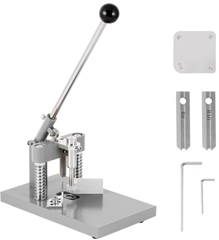 YUCHENGTECH Eckenschneider Eckenrunder Stanzer mit R6mm R10mm Stanzformen | Eckenstanzer maximale Schnittdicke 30mm für PVC-Karten Laminierfolien Papiere & Prospekte