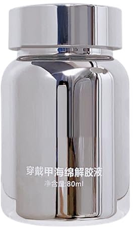 Dispenser Bottle - Push Liquid Pump, Empty Container | Clear Cosmetic Jar, Refillable Varnish Holder, Clear Fluid Tank for Polish, AC