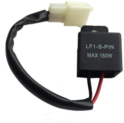 HEMOTON 150w Blinkrelais für Motorrad Blinker -blinker Blinkerrelais Signalfrequenz-steuerrelais Passend für Motorräder Blinkfrequenzsteuerung