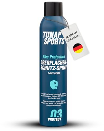 TUNAP SPORTS Oberflächenschutz Spray, Bike-Protect mit Lotus-Effekt 300ml | Für matte & glänzende Lacke, wasser- & schmutzabweisend, UV-beständig, Made in Germany