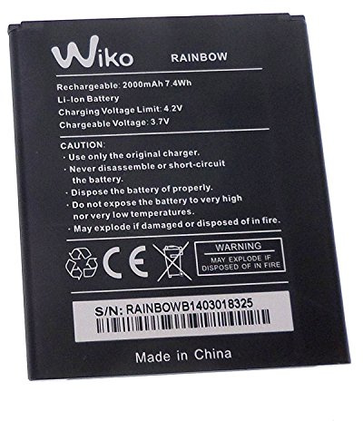 WIKO - Batteria originale Stairway, 2.000 mAh