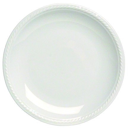 Tognana 4378003 Piatto Tavola Frutta Lido In Porcellana Con Decoro Bianco Corda, Cm 20
