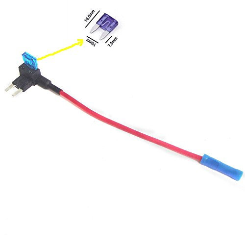 Qiorange ATM APM Flachsicherungsadapter Sicherungshalter Spannungsabgriff KFZ Flachsicherungen Autosicherungs (1Pcs)