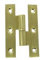 2 Möbelbänder Scharniere rechts Messing 80x50x2,3mm 60346