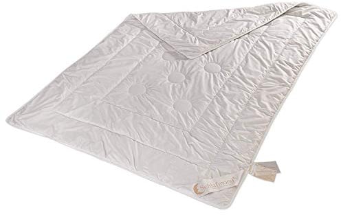 Schlafmond Der kleine Prinz Naturfaser Sommerdecke 155 x 220 cm - wärmeregulierende Bettdecke für warme Nächte - Allergiker Schlafdecke mit Kapok & Schurwolle - Sommer Decke waschbar bis 40 Grad