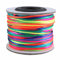 30m Satin-Schnur Kordel Flechtschnur Kumihimo 1mm, Farbwahl multicolor mehrfarbig, Farbe:multicolor