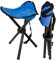 EYEPOWER Camping Hocker Klapphocker Angelhocker Falthocker Campinghocker Dreibein Stuhl Blau