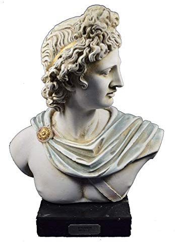 Apollo Skulptur Büste Antiken Griechischen Gott der Sonne und Poesie Tolles Artefakt