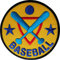 Baseball-Aufnäher, bestickt, Sport-Stickerei, zum Aufbügeln oder Aufnähen.