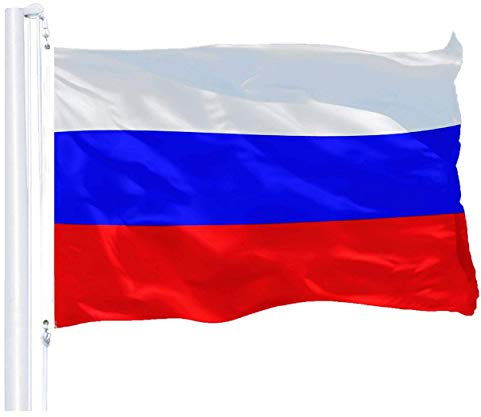 G128 Russland russische Flagge 3x5 ft Printed messingösen 150d Polyester qualität Flagge innen/außen - viel Dicker haltbarer als 100d 75d Polyester