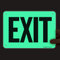 SmartSign Schild Exit, 17,8 x 25,4 cm, leuchtet im Dunkeln