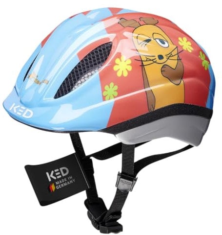 KED Meggy II Originals Die Maus Kinder Fahrrad Helm blau/rot 2023: Größe: S/M (49-55cm)