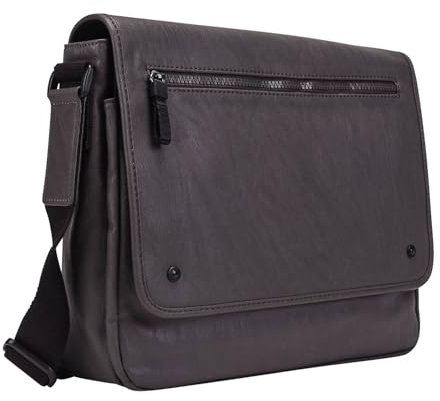 Leonhard Heyden Cult Messenger Bag Horizontal M Grey