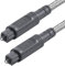 EMK Cavo Ottico Cavo Ottico Audio Digitale Cavo SPDIF Cotone intrecciato Cavo Toslink Cavi Ottici per Soundbar, TV, Altoparlante, DVD, DAC (5 m)