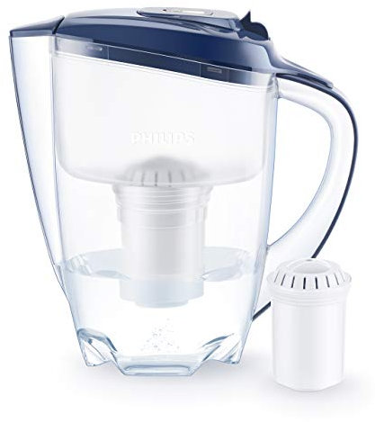 Philips Wasserfilter-Karaffe Blau AWP2922