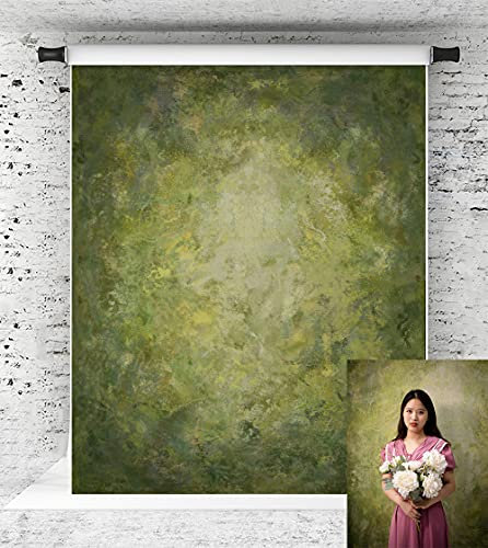 Kate 1.5x2.2m/5x7ft Green Texture Background Backdrop Abstract Microfiber for Retro Portrait Photography Studio Props