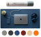 Nordik Schreibtischunterlage aus Leder, Kabel-Organizer (Midnight Blue 89 x 43 cm) Premium erweitertes Mauspad für Home Office Zubehör – Filz Vegan Groß Leder Schutz & Schreibunterlage Pads Dekor