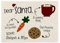 Print Maniacs Personalised Any Name CHRISTMAS EVE SANTA and RUDOLPH REINDEER TREAT XMAS PLATE BOARD CANVAS PLACE MAT 39cm x 29cm D1