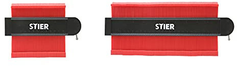 STIER Konturenlehre Set 310 mm und 180 mm, mit Feststeller, Kontur-Vervielfältigungslehre