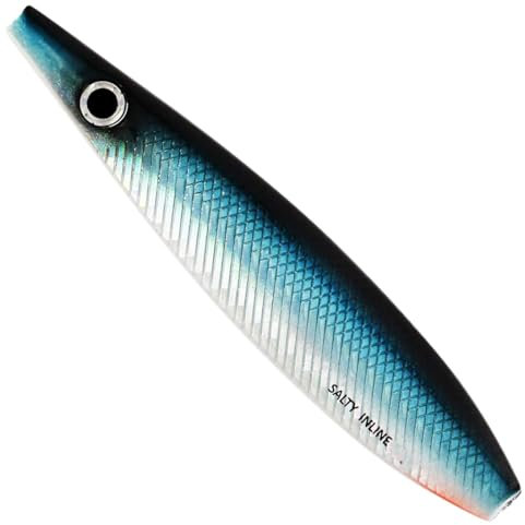 Westin Salty Inline 8cm 18g Blinker - Durchlaufblinker, Farbe:Blue Diamond