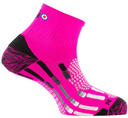Thyo - Socquettes Pody Air® Run Silver MADE IN FRANCE - couleur - Rose fluo - Pointure - 35-37