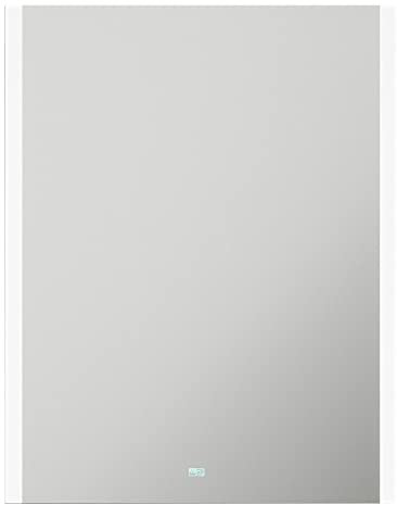 Loops 550 x 700mm IP44 LED Bathroom Mirror Cabinet - Bluetooth Speaker Touch Demister - Illuminated Mirror Bathroom Storage - Rectangle LED Mirror - Bathroom Wall Holder - Portrait only
